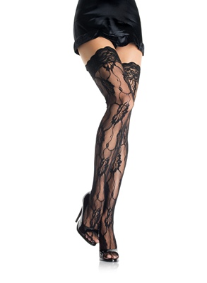 Romantic Lace Thigh Highs With Lace Top