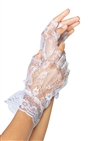 Lace Fingerless Wrist Length Gloves