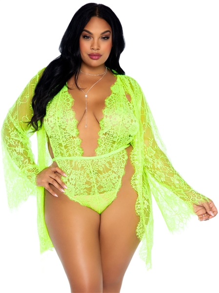 plus lace teddy