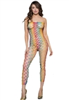 Rainbow Strapless Footless Crotchless Bodystocking
