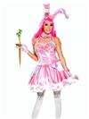 Pink Bunny Babe 5PC Costume