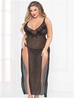 All That Glitters Plus Size Gown Set