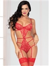 Slimming Open Back Lace Teddy