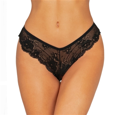 Lace G-String Panties With Sexy Applique Back Detail