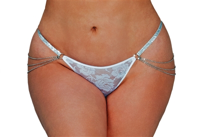 Cascading Chains Plus Size Lace G-String