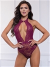 Open Bow Back Lace Teddy