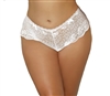 Plus Size Sexy  Lace Classic Boyshort Panties  With Mini Bows