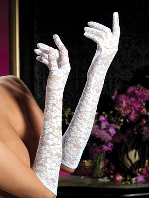 Lace Elbow Length Gloves