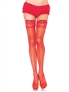 Stay Up Sheer Thigh Highs With Silicon Lace Top