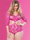 Plus Size Elegant Lace Teddy