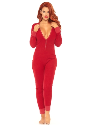 Sexy Comfy Long Jonhs Onesie With Back Closure