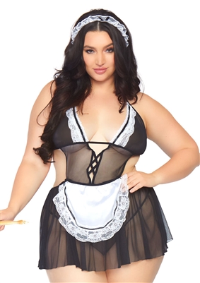 Fantasy Maid Plus Size 3 PC Set