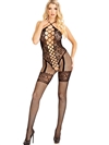 Heart Net Sexy Crotchless Bodystocking