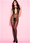 Polka Dot Sheer Crotchless Bodystocking