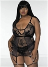 Plus Size Shiny Slimming Chemise