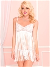 Fringed Babydoll With Lace Bust