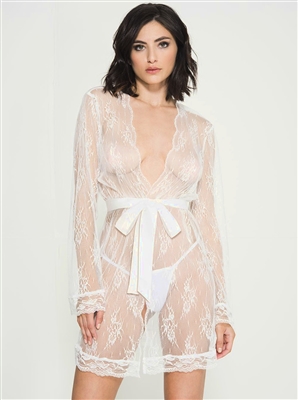 Sheer Lace Robe Set