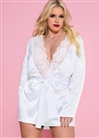 Plus Size Sexy Satin Robe