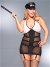 Plus Size Hot SWAT 2 PC Costume