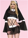 Depraved Nun Lingerie 2 PC Costume