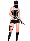 Bad SWAT Babe  6 PC Costume