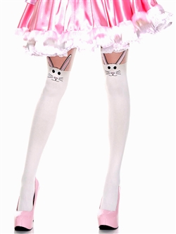 Rabbit Print Pantyhose