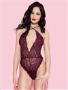 Open Strappy Back Lace Teddy