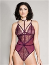 Slimming Design Strap Neck Lace Teddy