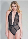 Slimming Design Plunging Neckline Teddy