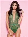Slimming Design Plunging Neckline Teddy