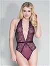 Slimming Design Plunging Neckline Teddy