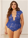 Eyelash Lace Plus Size Sexy Romper