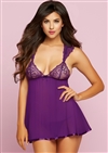 Purple Reign Babydoll Set