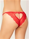 Heart Back Open Crotch Panties