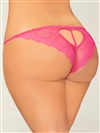 Heart Back Plus Size Crotchless Panties