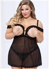 Femme Fatale Plus Size Babydoll Set