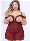 Femme Fatale Plus Size Babydoll Set