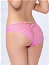 Lace And Mesh Bikini Panties With Strappy Back Cutout