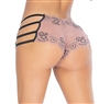 Cross Dye Lace Boyshort Panties With Strappy Sides
