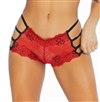 Cross Dye Lace Boyshort Panties With Strappy Sides