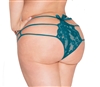 Strappy Lace Plus Size  Panties With Back Bows