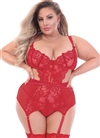 Romantic Lace Slimming Plus Size 2 PC Set