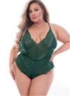 Chiffon And Lace Plus Size Romper