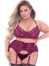 Satin And Lace Plus Size 3 PC Set