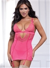 Keyhole Bow Back Chemise 2 PC Set