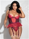 Flawless Plus Size 2 PC  Bustier Set