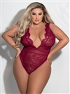 Legendary Plus Size Slimming Lace Teddy