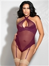 Sexy Sheer Queen Plus Size Teddy