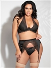 Sexy Queen Plus Size 3 PC Bra Set