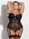 Flawless Plus Size 2 PC  Bustier Set